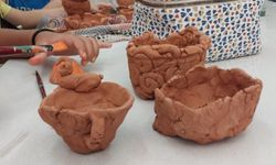 Eskişehir’de minikler seramikle hayal güçlerini keşfetti