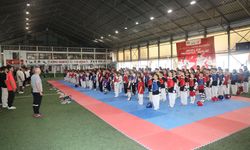 Körfez’de minik taekwondocuların gösterisi göz doldurdu