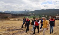 Bilecik'te ekipler sahada: Yangın mağduru üreticiye destek