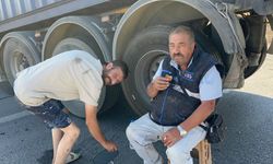 Eskişehir trafiğini durduran kazada ilginç görüntü!