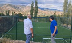 Alpagut sahasının zemini yenilendi