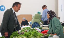 Vali Sözer, kapalı pazar esnafıyla buluştu