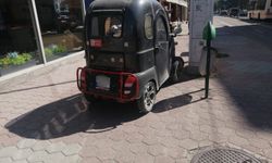 Eskişehir'de kaldırım işgaline bir tanesi daha eklendi!