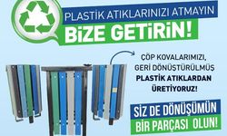 Plastik atıklar kent mobilyasına dönüşüyor