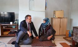 Bilecik'te 96 yaşındaki Fatma teyzeye evinde ziyaret