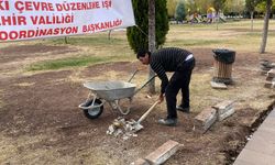 Dede Korkut Parkı’nda bakım çalışması