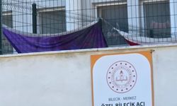 Bilecik'te okula asılan bayrak yerde sürününce tepki çekti!
