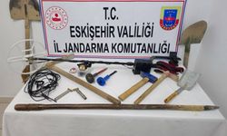 Sivrihisar’da kaçak kazıya suçüstü!