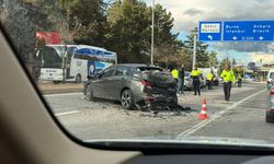 Eskişehir girişinde trafiği felç eden kaza!