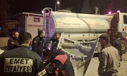 Emet'te araç yangını!