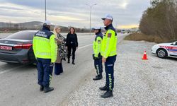 Altıntaş Kaymakamı Yıldırım, yol denetimine katıldı