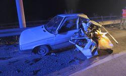 Tır otomobile çarptı: 1 kişi yaralandı!