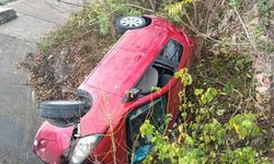 Bilecik'te takla atan araçtaki 3 kişi yaralandı!