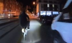 Eskişehir’de kaza anı motosiklet kamerasına yansıdı