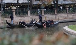 Porsuk Çayı'nda soğuk havaya rağmen keyif yaptılar!