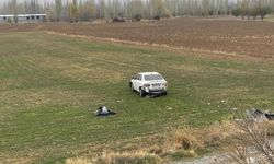 Afyon'da şarampole giren araç sürücüsü yaralandı!