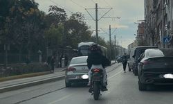 Eskişehir'de plakasız olması yetmedi, caddeyi gürültüye boğdu