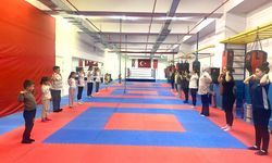 Anneler ile çocukları antrenman yaptı