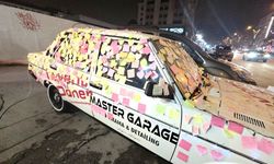 Kütahya’da dikkat çeken araç 'dilek arabası' ilgi odağı oldu!