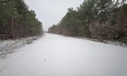 Eskişehir’de kar yağışı yüksek kesimleri beyaza boyadı