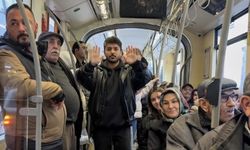 Eskişehir tramvayında ilginç yolculuk!