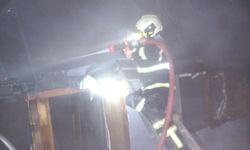 Bungalov yangını panik yaşattı