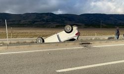 Eskişehir–Sarıcakaya yolunda korkutan kaza!