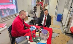 Kaymakam Boztaş’tan kan bağışı kampanyasına destek ziyareti