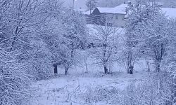 Bayram sabahına beyaz örtüyle uyandılar!