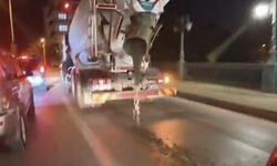 Eskişehir'de beton mikser trafiğe tehlikeye soktu!