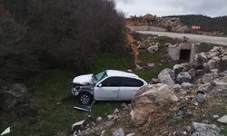 Bilecik'teki şarampole uçtu: Sürücü yaralandı!