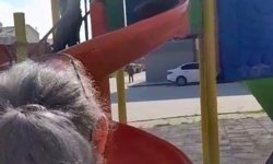 Eskişehir çocuk parkında tepki çeken görüntü!