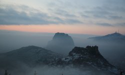 Eskişehir'in komşu ilinde film sahnesi aratmayan manzara!