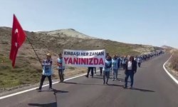 İşçiler hakları için Ankara yolunda