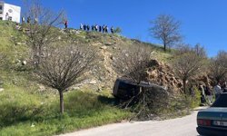 El freni ihmal edildi, araç uçuruma gitti!