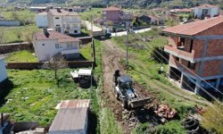 İnönü'deki yol çalışmaları aralıksız sürüyor