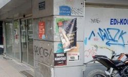 Eskişehir'de boş dükkana izinsiz karalama!
