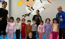 Geleceğin taekwondocuları önce cimnastik eğitimi alıyor