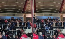 Play-Off maçı sonrası protokol tribününde gerilim