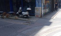 Kaldırımda motosiklet ihlali