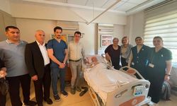 Bayramda hastanede moral ziyareti
