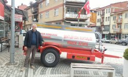 Kütahya'da halk kendi imkanları ile yangın söndürme tankeri satın aldı