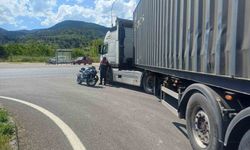 Bilecik'te tır ile motosiklet çarpıştı!