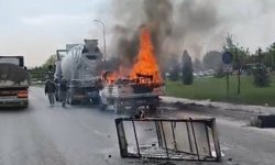 Eskişehir Çevreyolu’nda bir yangın daha: Facia son anda önlendi!