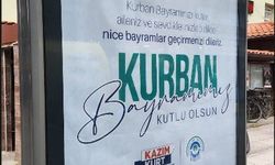 Eskişehir'de panolarda bayram mesajı