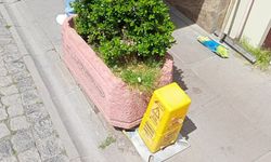 Eskişehir'de elektirk dubası yan yattı