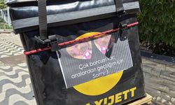 Eskişehir’de motokuryeden esprili özür notu!