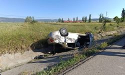 Afyon'da kontrolden çıkan otomobil takla attı: 1 ölü!