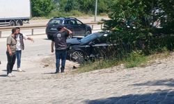 Kent ormanı yolunda korkutan kaza