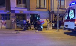 Eskişehir'de motosiklet otomobile çarptı